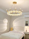 Creative Crown Crystal Bedroom Chandelier