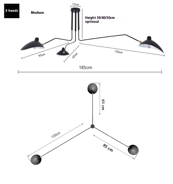 Personalisierte Entenschnabel-Deckenlampe