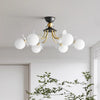 French cream style full copper living room and bedroom ceiling lamp
