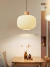 Japanese style solid wood glass restaurant bar Pendant light