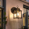 Black outdoor waterproof courtyard garden exterior villa wall lamp