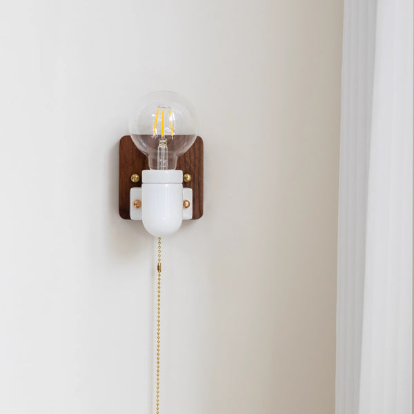 Applique murale de chevet rétro en céramique pour couloir