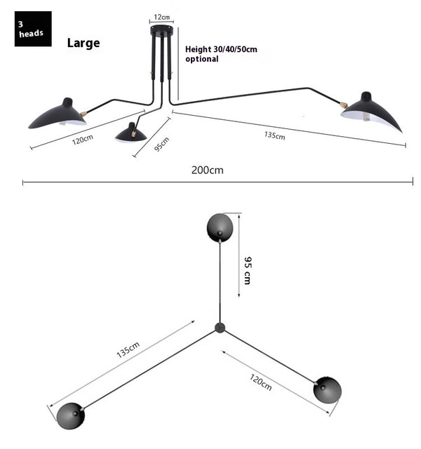Personalisierte Entenschnabel-Deckenlampe