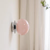Retro cream style glass ball bedside corridor wall lamp