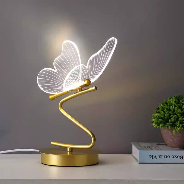 Creative butterfly bedroom bedside study table lamp