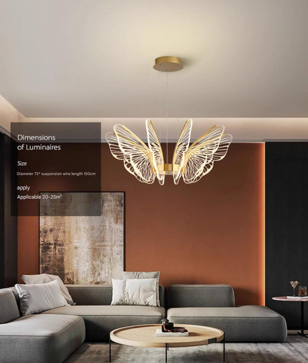 Creative personality butterfly led restaurant bar chandelier