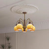 Cream style vintage persimmon chandelier