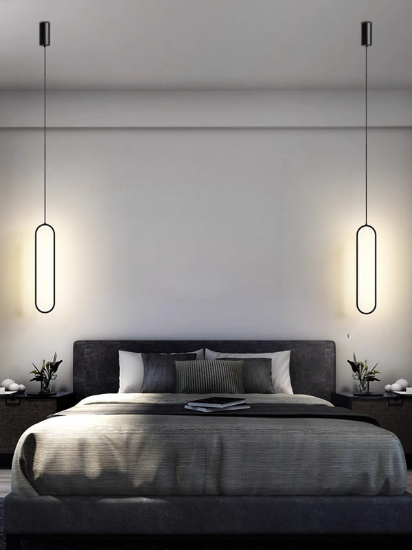 Minimalist LED bedroom bedside living room background wall Pendant light