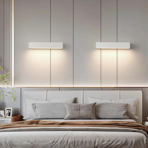 Nordic creative long strip LED outdoor wall light