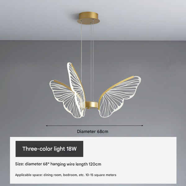 Creative personality butterfly led restaurant bar chandelier