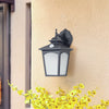 Retro glass home outdoor courtyard corridor human body induction waterproof wall lamp
