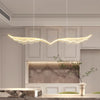 Nordic long strip creative wings led dining chandelier