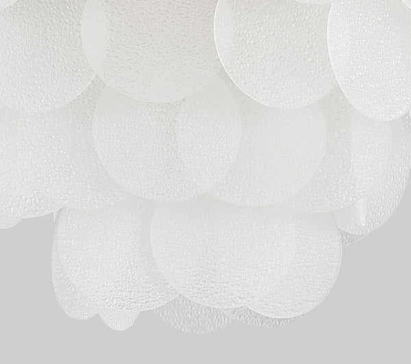 Lustre coquille crème français