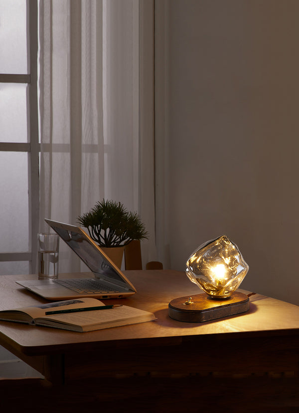 Lampe de table rétro créative en forme de glaçon