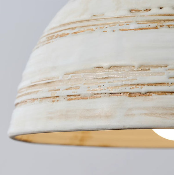 Japanese style solid wood ceramic chandelier