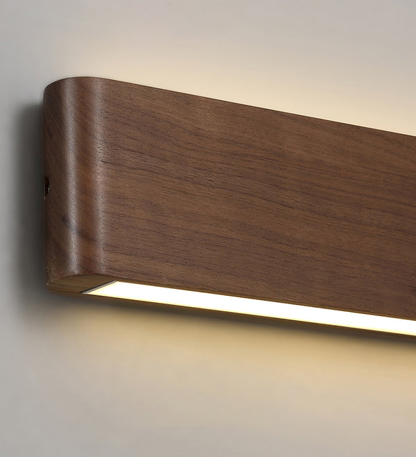 Walnut LED Wall Light