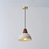 Japanese style solid wood ceramic chandelier