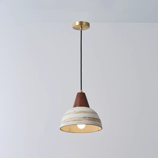 Japanese style solid wood ceramic chandelier