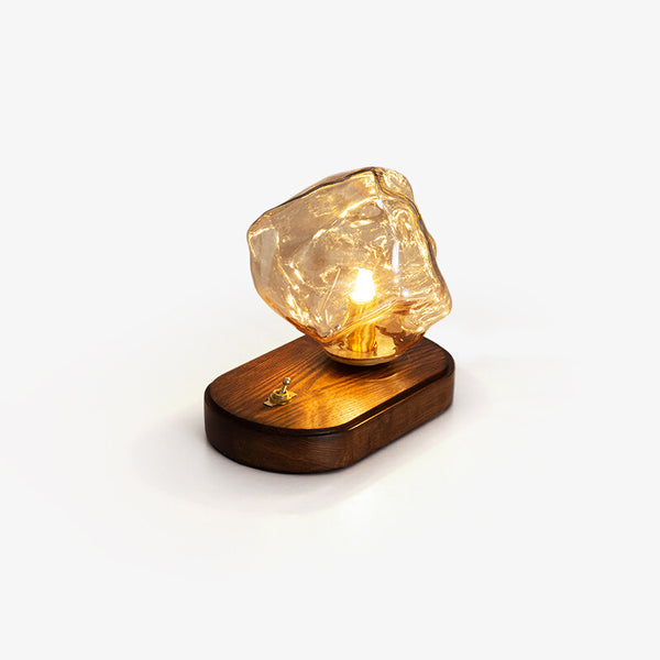 Lampe de table rétro créative en forme de glaçon