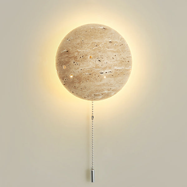 Yellow Travertine Bedroom Wall Lamp