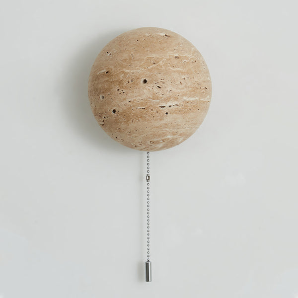 Yellow Travertine Bedroom Wall Lamp