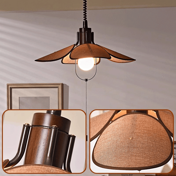 Vintage Wabi-Sabi Style Dining Chandelier