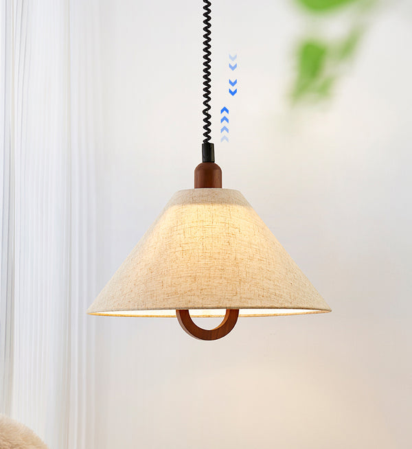 Lustre de restaurant rétractable de style Wabi-sabi