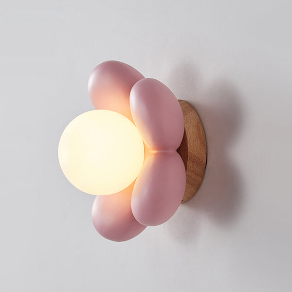 Applique murale à fleurs