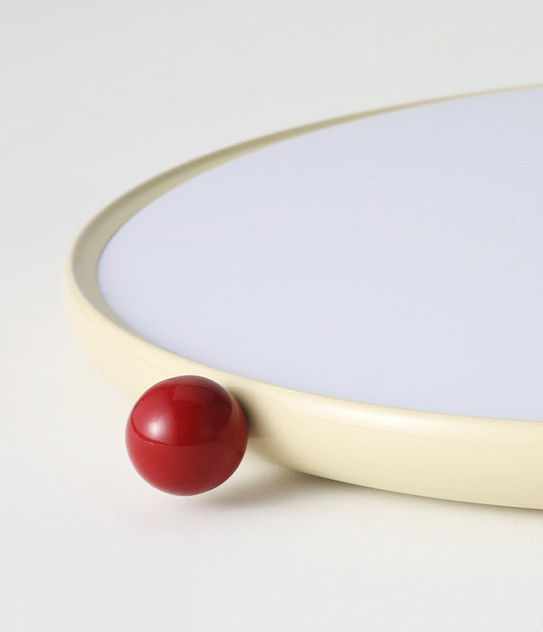 Cream style small milk bean ceiling lamp