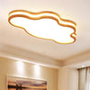 LED children's room solid wood ceiling lamp