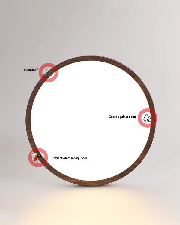 Ultradünne Deckenlampe für Schlafzimmer im japanischen Stil