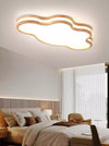 LED children's room solid wood ceiling lamp