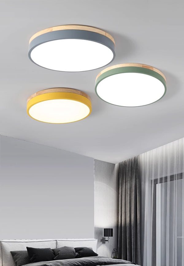 LED-Deckenleuchte Macaron für Schlafzimmer