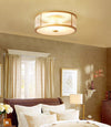 Copper bedroom ceiling lamp