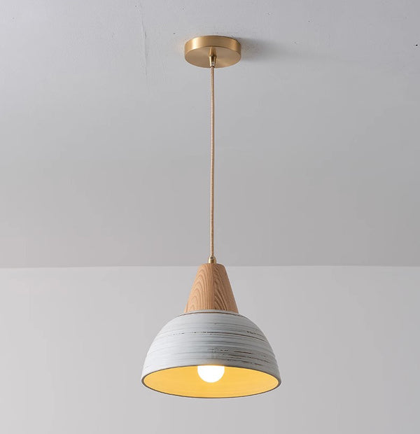 Japanese style solid wood ceramic chandelier