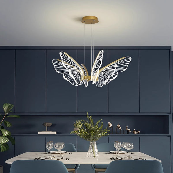 Creative personality butterfly led restaurant bar chandelier