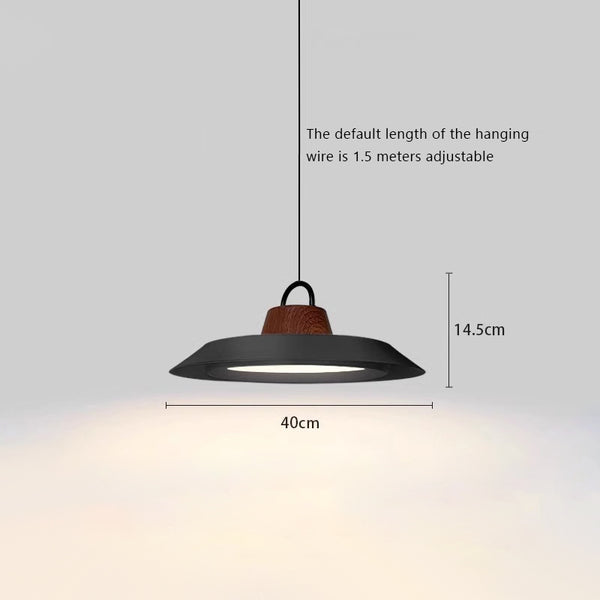 Vintage bucket hat pendant lamp