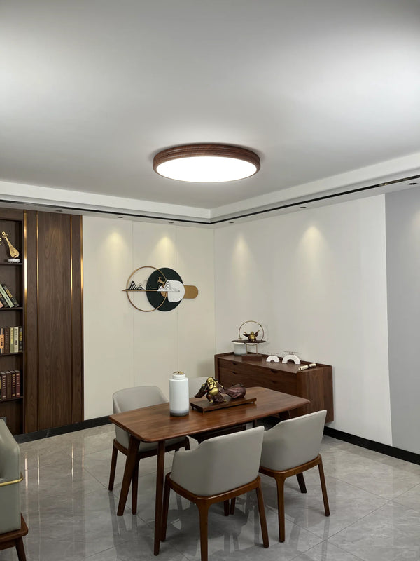 Medieval style round LED ceiling lamp