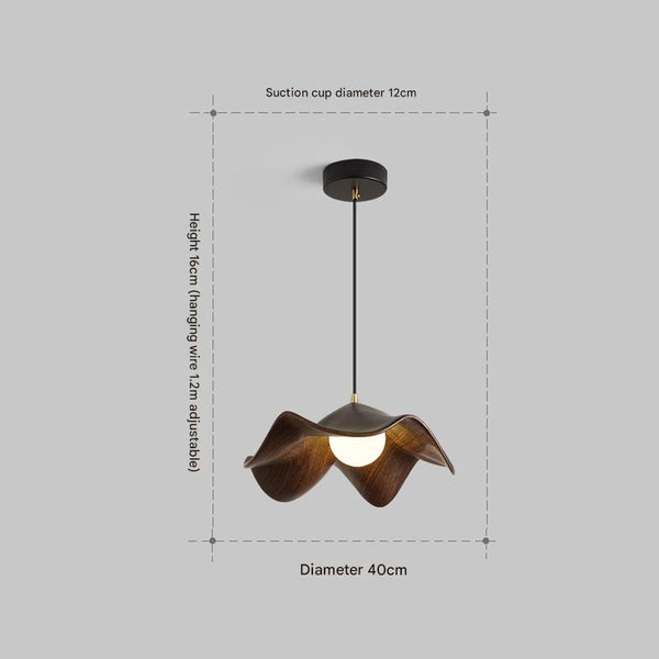 Retro creative pleated restaurant chandelier