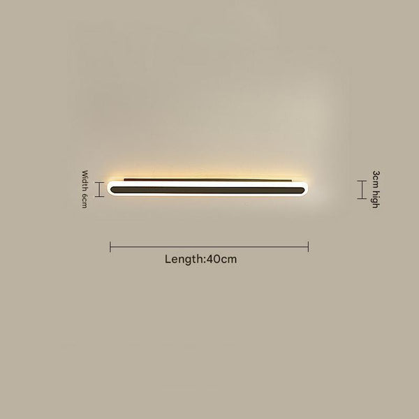 Minimalist long strip LED wall light