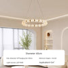 All copper LED living room bedroom chandelier