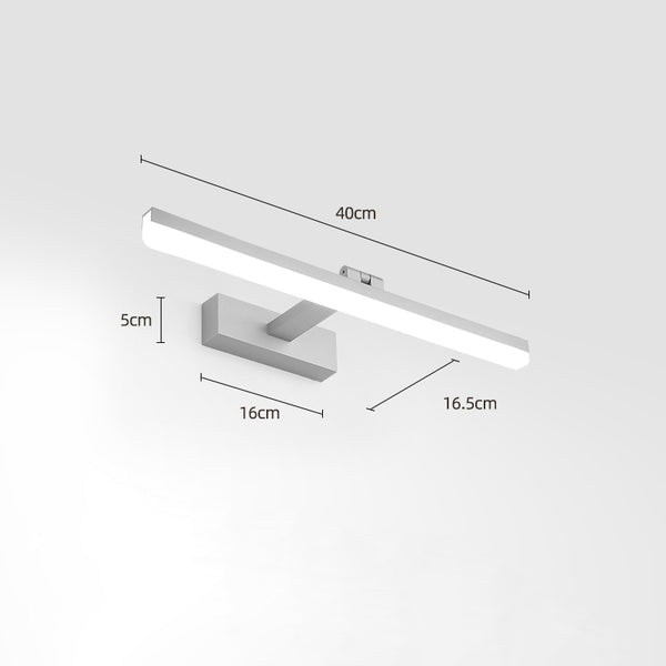 Einfache Spiegelwandlampe