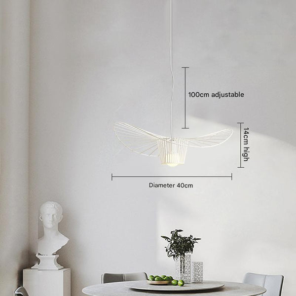 Straw Hat Chandelier