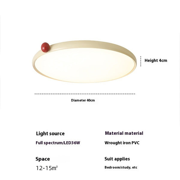 Cream style small milk bean ceiling lamp