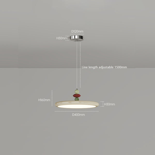 Cream style swing arm dining chandelier