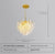 French light luxury glass living room chandelier