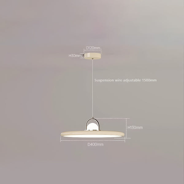 Medieval style flying saucer restaurant chandelier