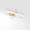 Einfache Spiegelwandlampe