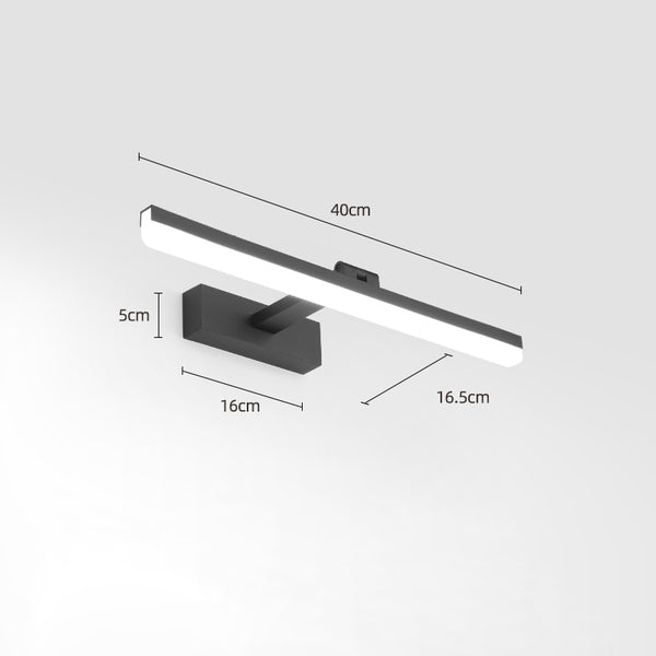Einfache Spiegelwandlampe