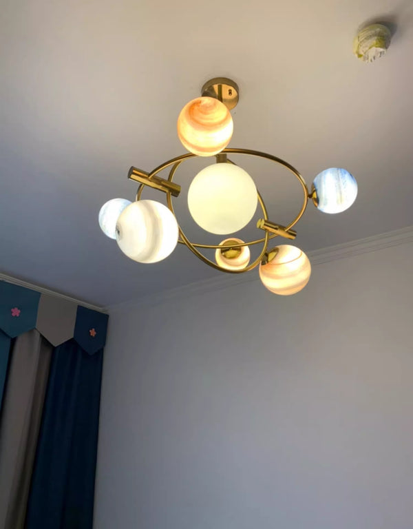 Lustre créatif nordique planète